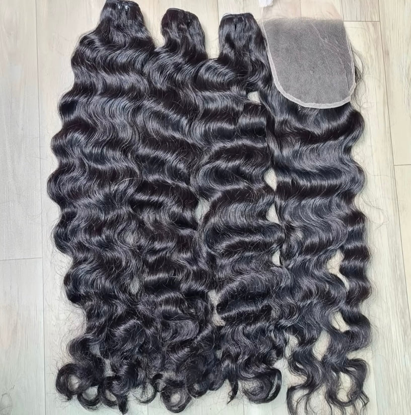 Cambodian Raw Deep Wave Hair Bundles
